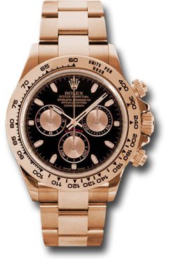 Đồng Hồ Rolex 116505 bk Daytona Everose Gold - Bracelet
