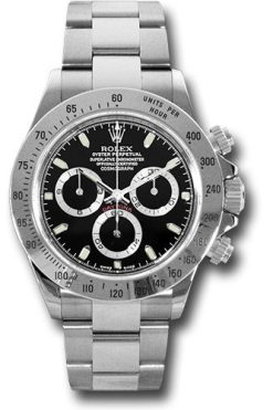 Đồng Hồ Rolex 116520 blk Daytona Stainless Steel - Bracelet