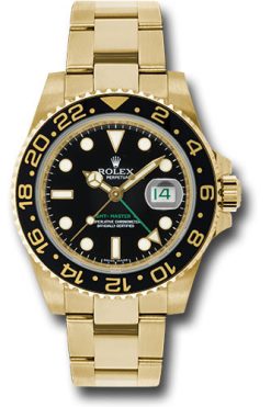 Đồng Hồ Rolex 116718 bk GMT-Master II Yellow Gold