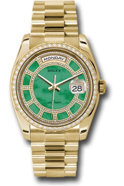 Đồng Hồ Rolex 118348 cgjdp Day-Date 36 Yellow Gold - 52 Dia Bezel - President