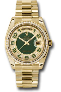 Đồng Hồ Rolex 118348 pgap Day-Date 36 Yellow Gold - 52 Dia Bezel - President