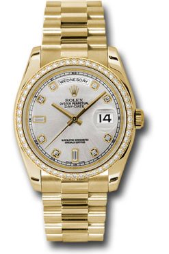 Đồng Hồ Rolex 118348 sdp Day-Date 36 Yellow Gold - 52 Dia Bezel - President