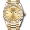 Đồng Hồ Rolex 128348RBR chip Day-Date 36 Yellow Gold - 52 Dia Bezel - President 2 Đồng Hồ Rolex 128348RBR chip Day-Date 36 Yellow Gold - 52 Dia Bezel - President