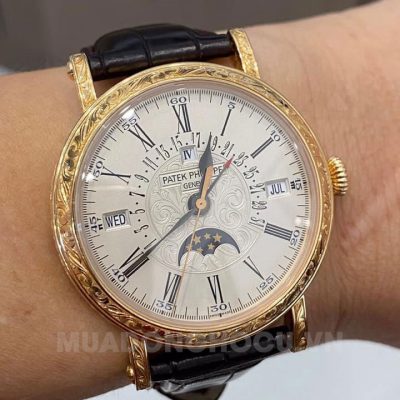Patek Philippe 5160R Automatic Officer's Engraved Perpetual Calendar