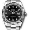 Đồng Hồ Rolex 126334 bkdo Datejust 41 Steel and White Gold - Fluted Bezel - Oyster