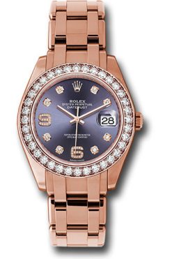 Đồng Hồ Rolex 86285 aubd Datejust Pearlmaster 39 Everose Gold