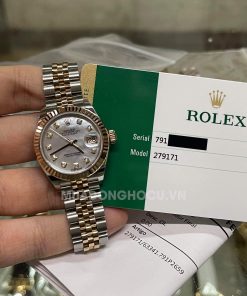 Đồng hồ Rolex Lady-Datejust size 28 279171-0014 demi vàng hồng mặt xà cừ