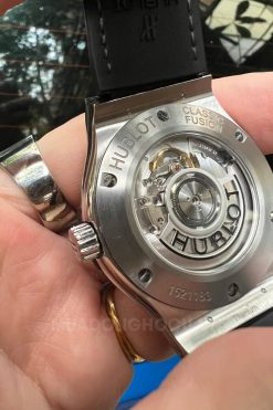 Đồng hồ Hublot Classic Fusion Titanium Mặt Xám Size 42 Bezel Custom Diamond 4 Đồng hồ Hublot Classic Fusion Titanium Mặt Xám Size 42 Bezel Custom Diamond