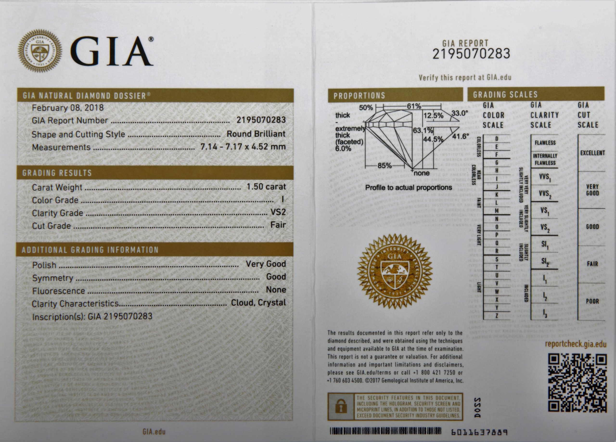 Giải thích những thông tin hiển thị trên giấy chứng nhận GIA