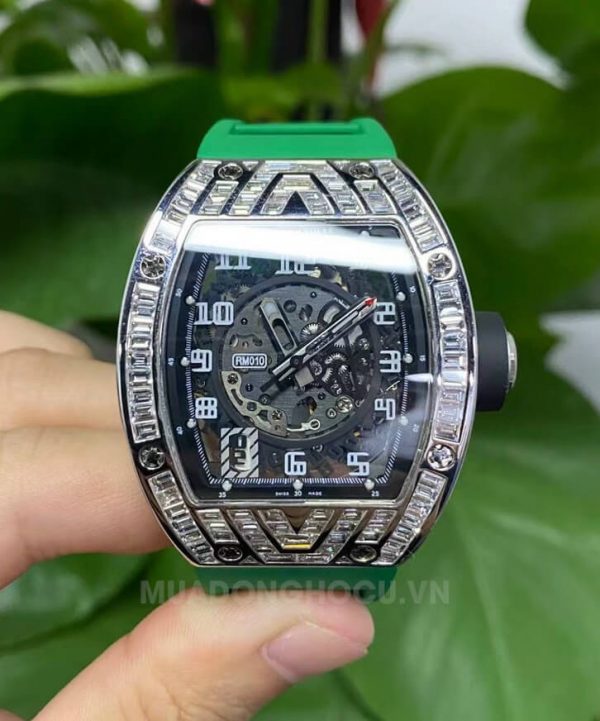 Richard Mille Rm White Gold Custom Baguette Diamond