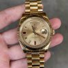 Rolex Day-Date II 218238 18k Yellow Gold Baguette Diamond & Ruby Dial 2 Rolex Day-Date II 218238 18k Yellow Gold Baguette Diamond & Ruby Dial