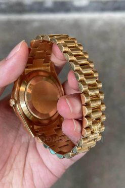 Rolex Day-Date II 218238 18k Yellow Gold Baguette Diamond & Ruby Dial 5 Rolex Day-Date II 218238 18k Yellow Gold Baguette Diamond & Ruby Dial