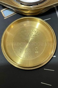 Rolex President Day Date 1803 Diamond Dial 18K Gold Leather Strap 9 Rolex President Day Date 1803 Diamond Dial 18K Gold Leather Strap