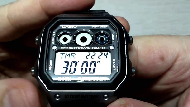 cách chỉnh giờ chuẩn cho đồng hồ thời trang điện tử Casio 4 nút