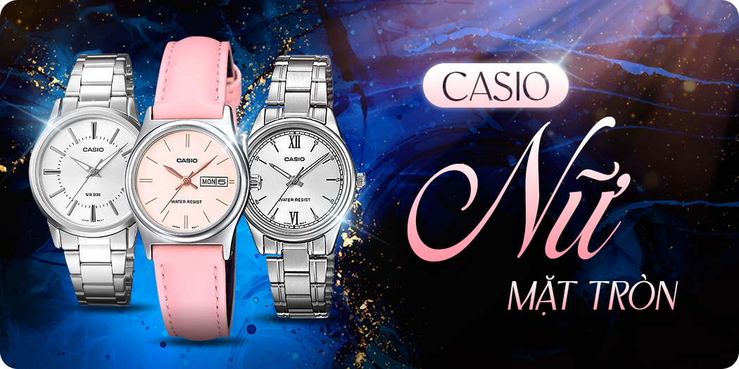 Đồng hồ Casio nữ dây kim loại mặt tròn Sự lựa chọn hoàn hảo cho phong cách thời trang tinh tế